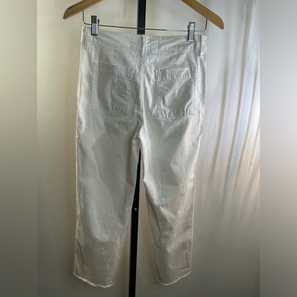 NWT FRANK & EILEEN BLACKSTONE CHALK CROP UTILITY PANTS WOMEN'S SIZE 0 US $298 - Picture 6 of 12